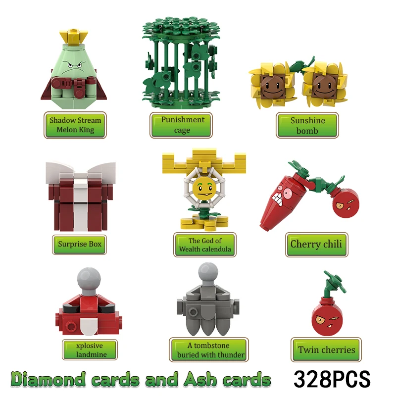 DIY Children Plants VS Zombies Magnetic Building Blocks Peashooter SunFlower Assemble Action Model Toy for Kids
