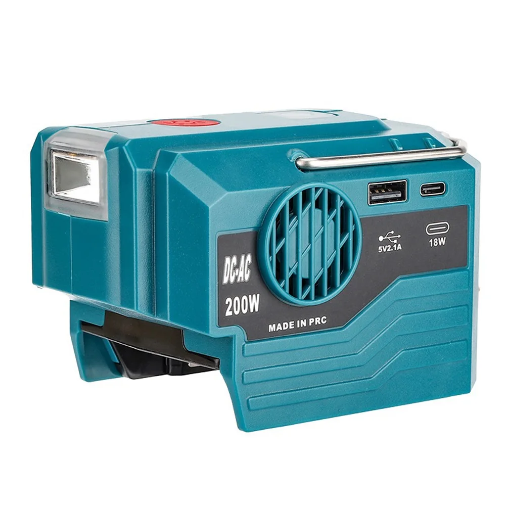 200W Power Inverter Generator For Bosch 18V Battery Adapter Camping Worklight 220V Portable Inverter For De Walt Milwau Kee