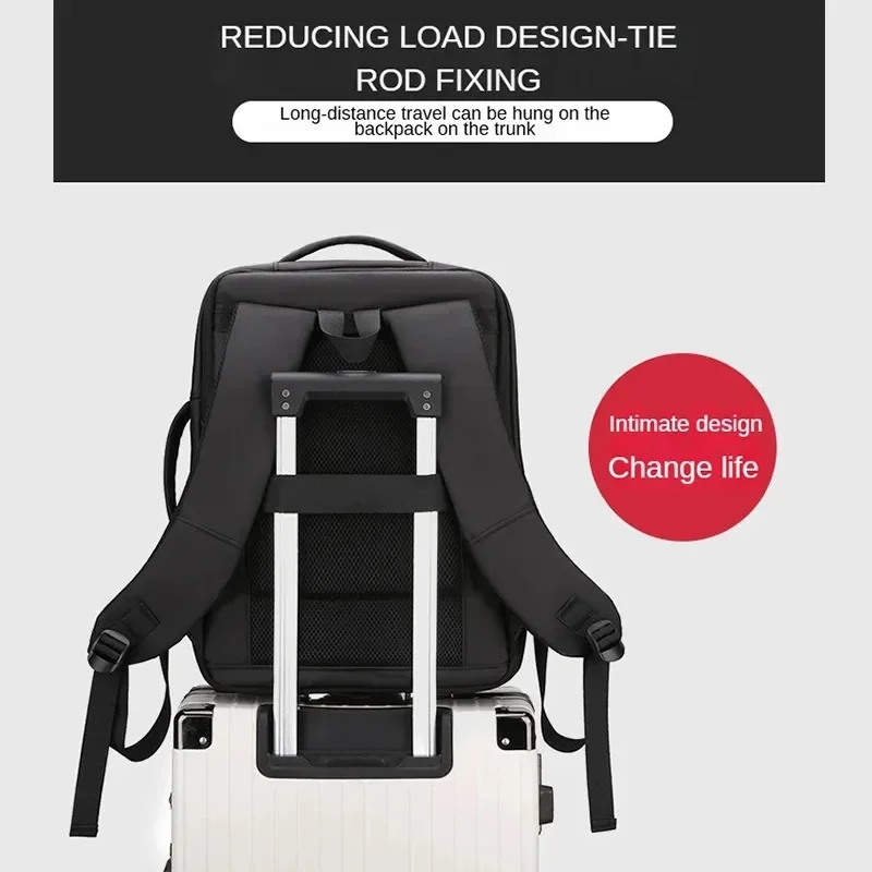 Waterproof Business Commuter Backpack, Large Capacity Laptop Backpack, Unisex Short-distance Travel Luggage Bag