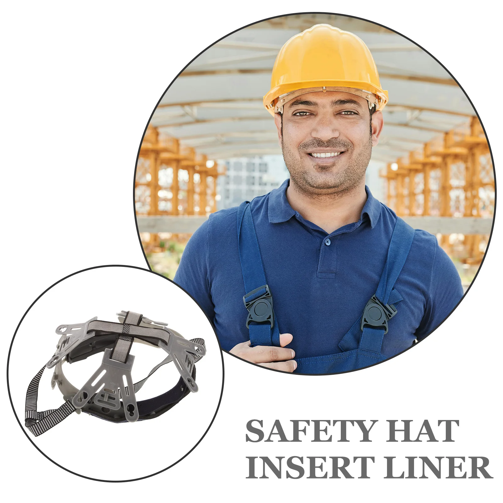 

Breathable Hard Hat Replacement Suspension Lining Accessory Kit Adjustable Safety Hat Liner Insert For Men Cloth Plastic