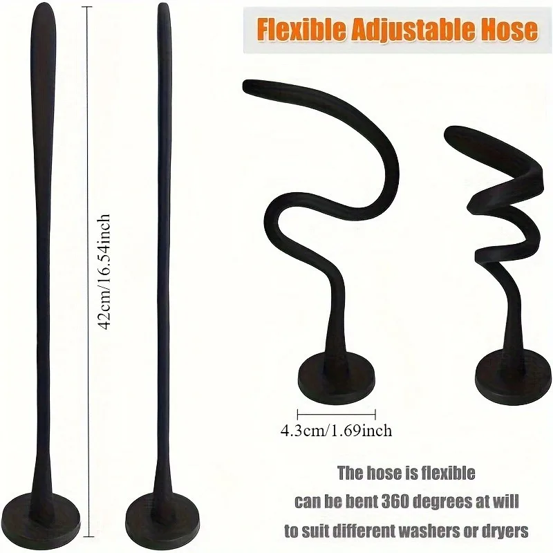 Magnetic Washer Door Prop-Stabilizer for Front Load Machines-Easy-Install, Flex Design-Fits Most Washers & RV Laundry Doors