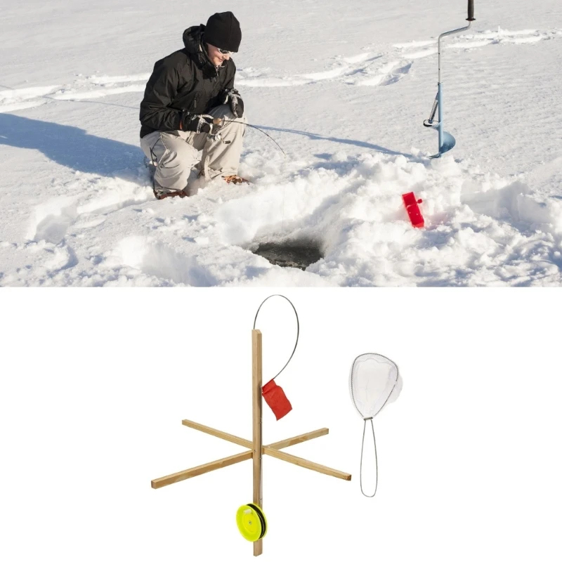 معيار الصيد الدائم على الجليد البلوطي للصيد في الهواء الطلق في الشتاء مع خطة طبيعية ومبنى رقيق