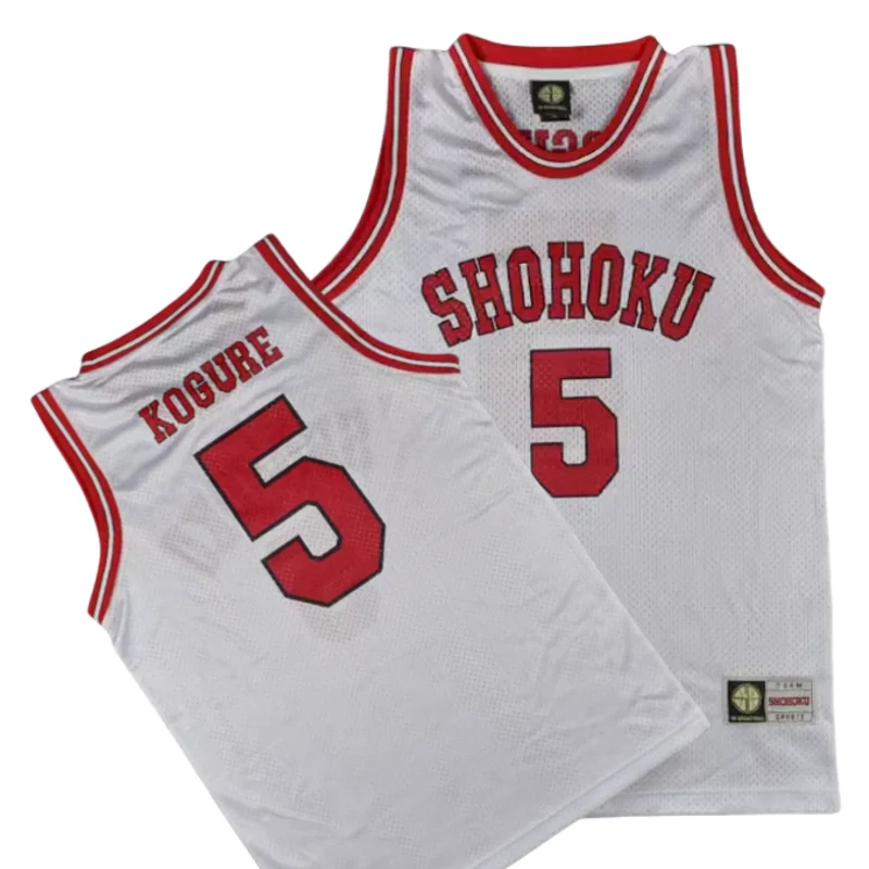 เสื้อคอสเพลย์อะนิเมะ Shohoku #5 Kogure kiminobu เสื้อ JERSEY Basket ผู้ชาย