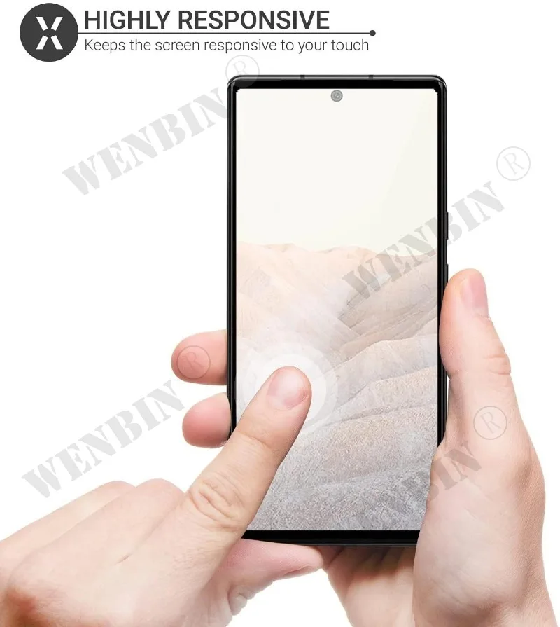 3 Stück gehärtetes Glas für Google Pixel 11 10 9 8 7 6 Pro XL 7A 5A 3 XL gebogener, vollflächiger Displayschutz – Detail 5