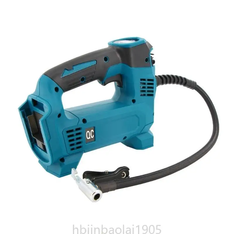 E74E Cordless Tire Inflator Air Compressor for 18V Battery 160PSI LED Light Handheld Air Pumps with Digital Pressure Gauge