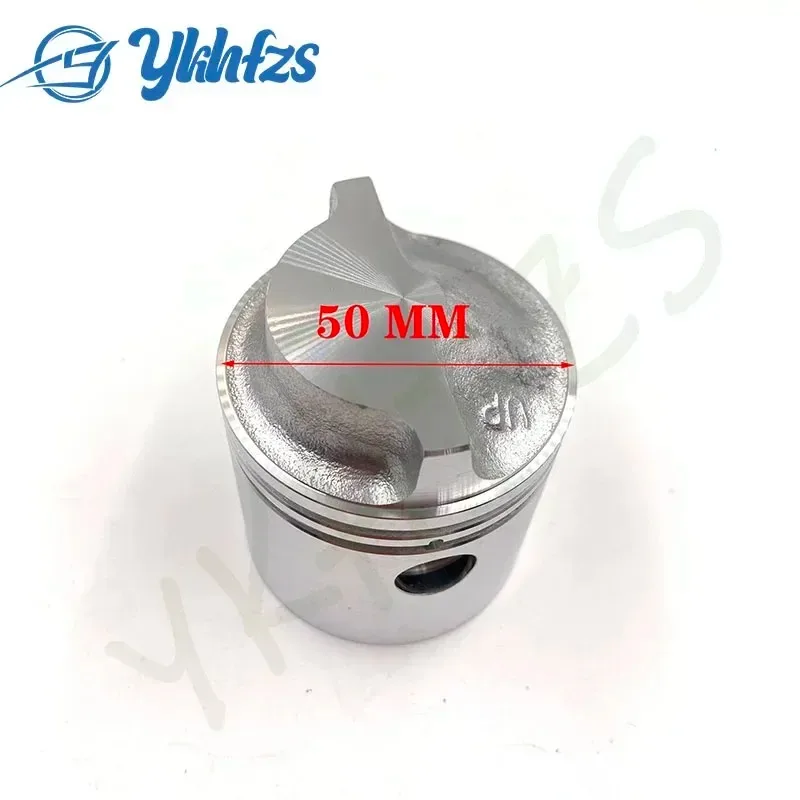 6E0-11631-00 -98 97 6E0 Piston (Std)  Kit for Yamaha Outboard Motor 2-stroke 4HP 5HP 6E0-11631；6E0-11631-00 50MM Marine Engine