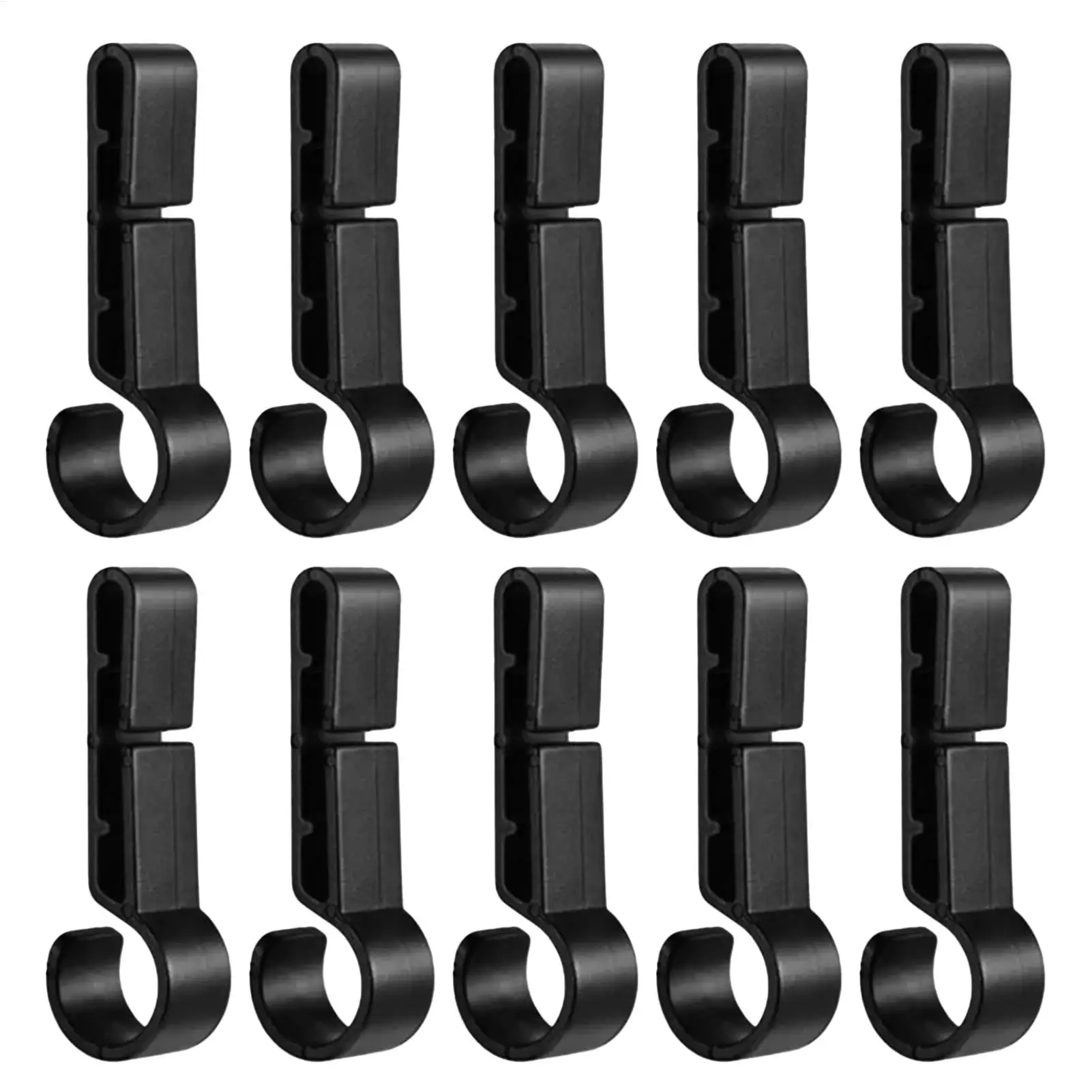 Hard Hat Light Clips Hard Hat Helmet Accessories Secure Attachment Clips 10-Pieces Helmet Headlight Safety Hooks