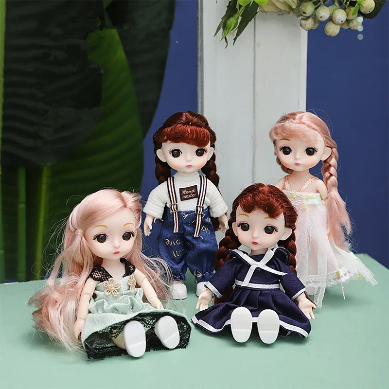 New 1/8 Plaything Clothes for 16cm BJD Doll Fashion Jeans Suit Dress Skirt Outfit General Girl Toy Accessories Gift