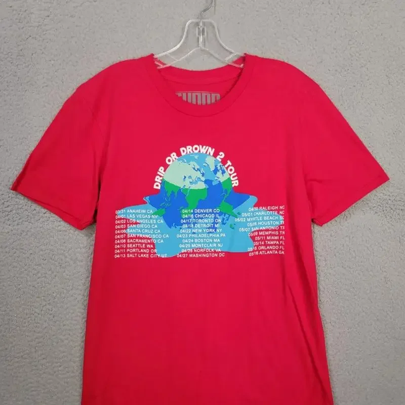 Drip Or Drown 2 Tour T Shirt Medium Rap Hip Hop Music Concert