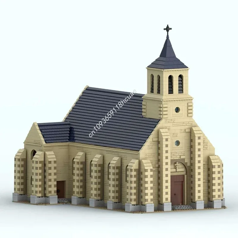 9072pcs MOC Church Of La Daguenière Architecture Building Blocks Children's Christmas Toy Gift Model Construction DIY Assemble