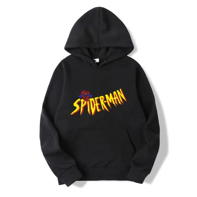 سترة بغطاء للرأس للرجال من Marvel Spider Man للربيع والخريف، سترة بقلنسوة للزوجين غير رسمية جديدة لعام 2025