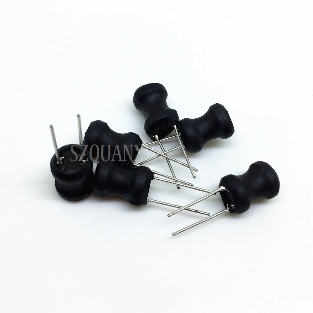 10Pcs DIP Power Inductor 6*8mm 2.2UH 4.7UH 10uH 22uH 100uH 150uh 220uH 330uH 470uH 1MH 2.2MH 4.7MH 10MH Inductance 6X8mm 2 Pins