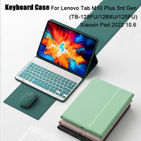 Detachable Keyboard Case for Xiaoxin Pad 2022 10.6 Smart cover Lenovo Tab M10 Plus 3rd Gen TB-128FU/XU/125FU 10.6 inch Funda