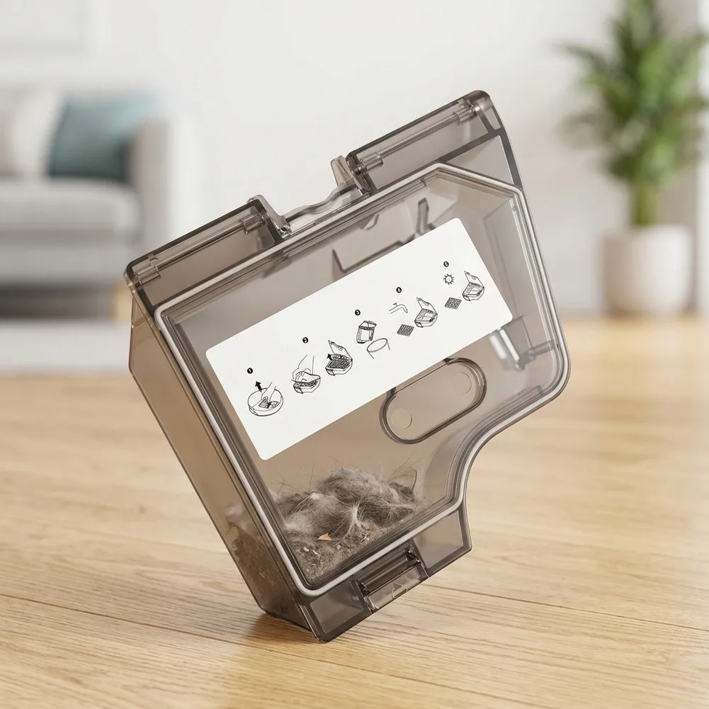 Vacuum Cleaner Container Replacement Dustbin For Daily Home Cleaning Extended Inlet Design For Robotic Vacuum Cleaners