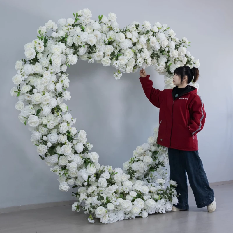 

Искусственная арка из роз в пасторальном стиле для свадебного декора, имитация цветочной арки для вечеринок и фотозон