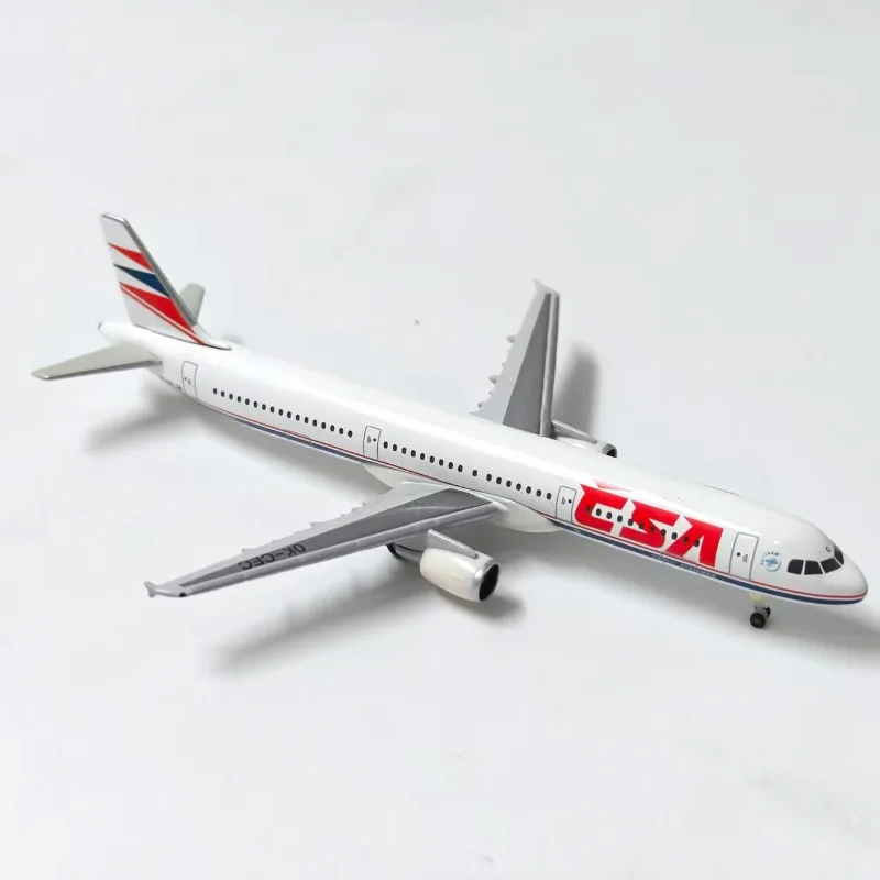 Herpa Diecast Alloy 1:500 Scale Czech A321 Passenger Airplane OK-CEC Model For Display Collections