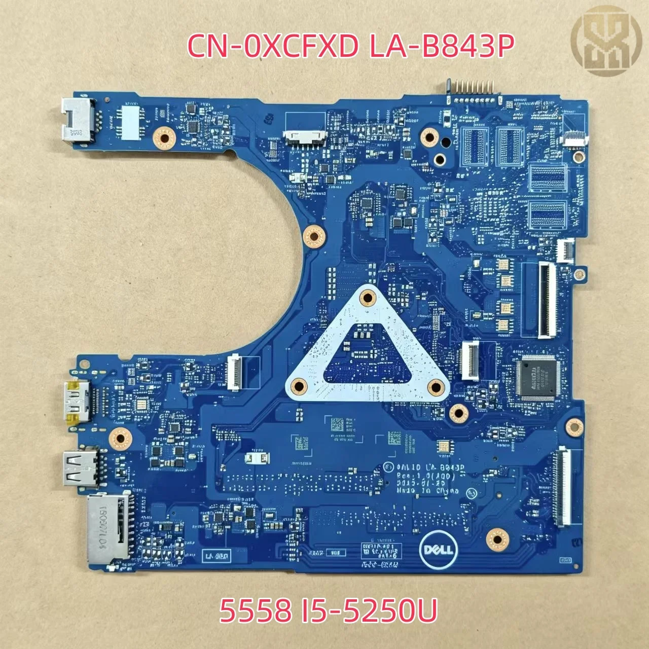 Placa-mãe CN-0XCFXD 0XCFXD LA-B843P i5-5250U DDR3 para Dell Inspiron 5558