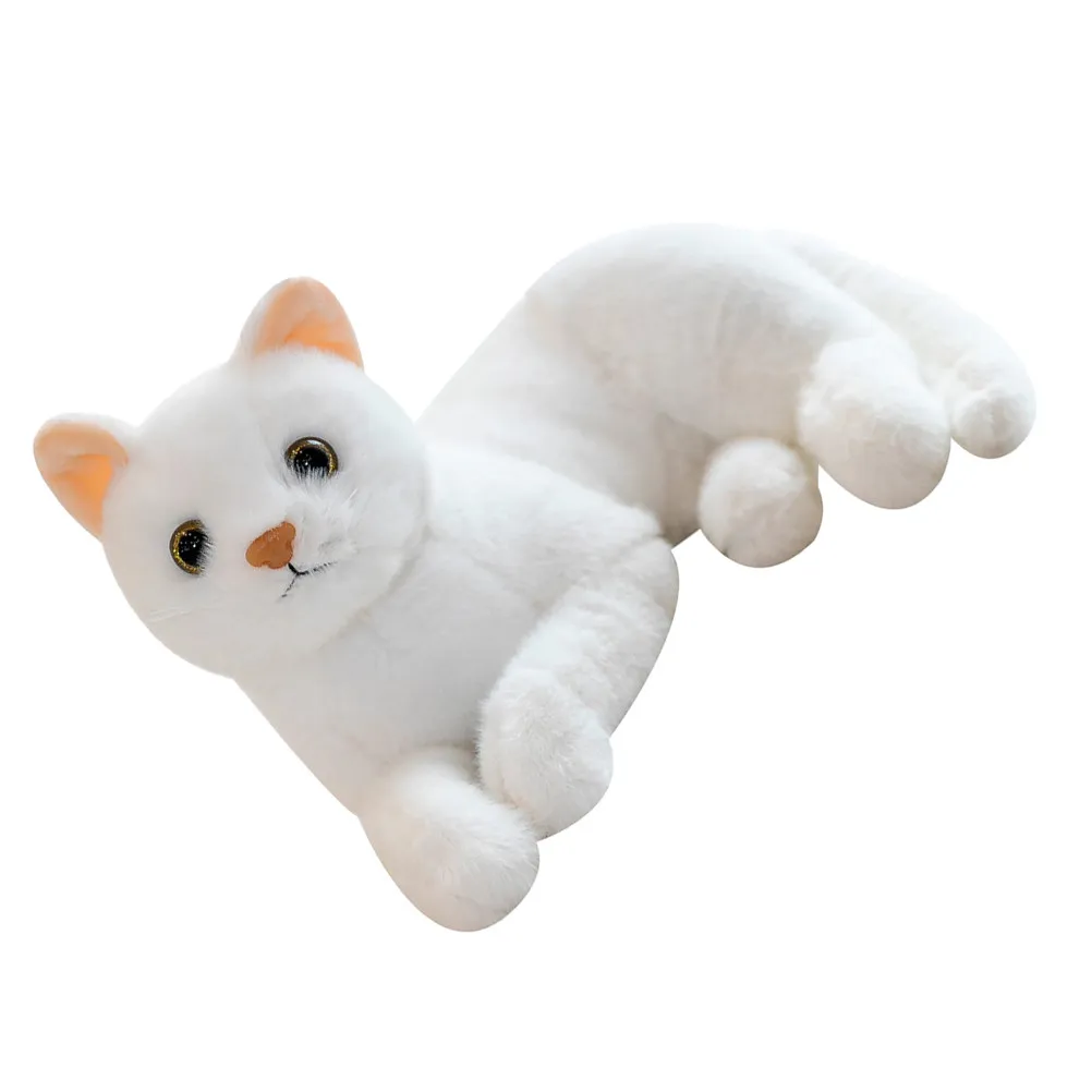 

Soft Stuffed Cat Animal Delicate Skin Friendly Non Deformable Decorative Home Office Car Pillow for Children Bed Sofa Stuffed