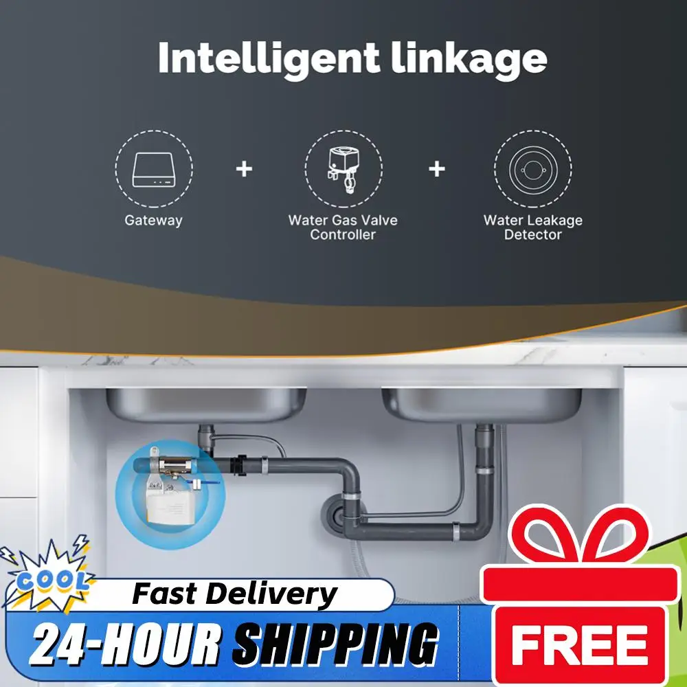 

Умный контроллер клапанов ZigBee для воды и газа, автоматический контроллер клапанов для газовых водонагревателей, дистанционное управление для умного дома