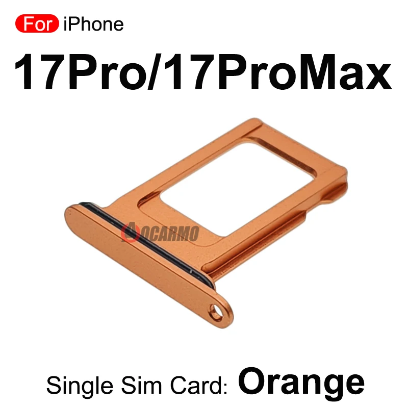 Dark Blue Silver Orange SIM Card For iPhone 17Pro Max 17 Pro Dual