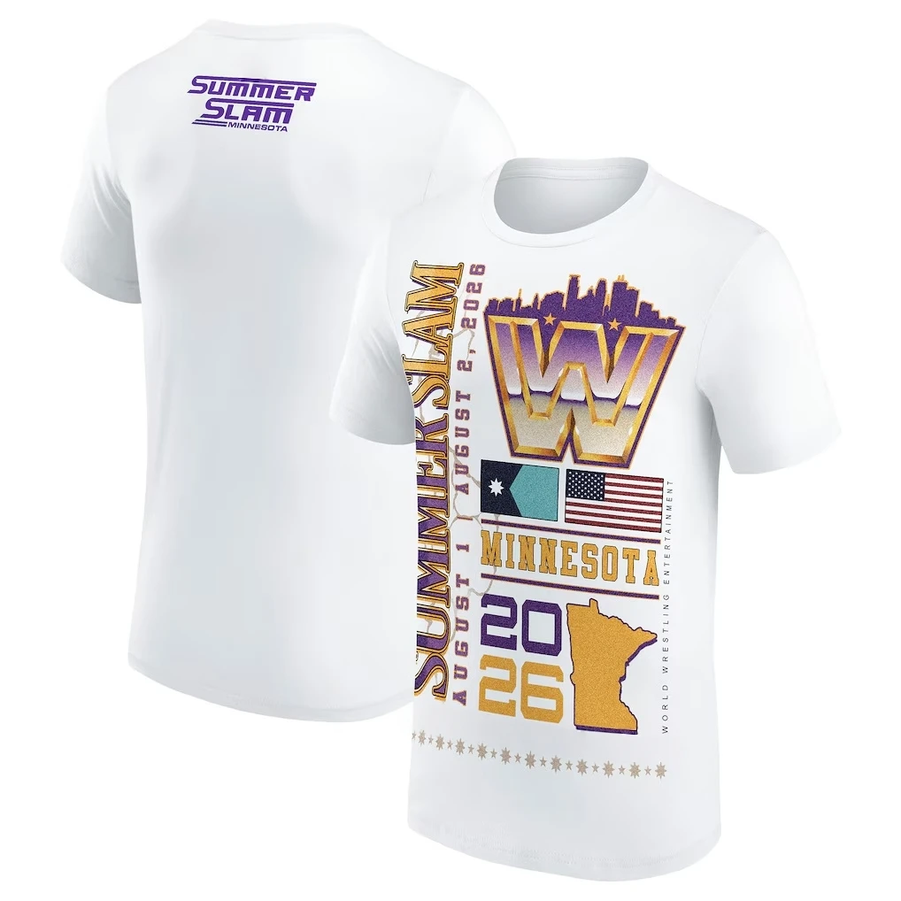 SummerSlam Minneapolis Minnesota 2026 Merch Tshirt 100%Cotton Unisex Men‘s Women's T-Shirt Y2k Popular Oversized Casual Tee