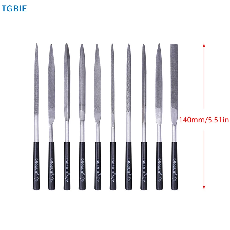 [TL]【TL】10pcs/set Metal Needle File Set Wood Rasp Metal Polishing Hand File Tools Steel Rasp Needl Filing