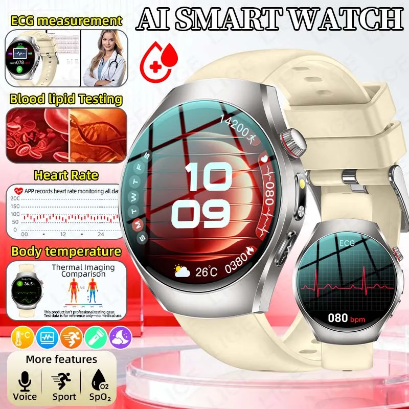 

2026 LIGE Smart Watch 1.43''AMOLED Health Sports men's watches Heart Rate Bluetooth Calling smart watch for man For Android IOS
