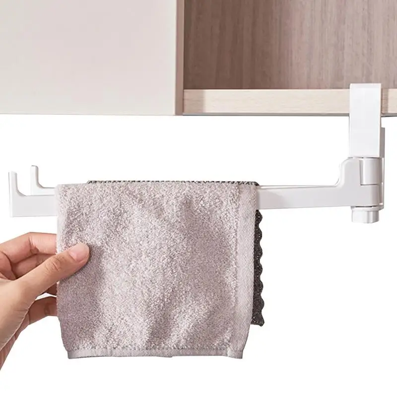 

Paper Towel Holder Kitchen Under Cabinet Adjustable Roll Rack Bathroom Wall-Mounted Tissue Hanger No Drill