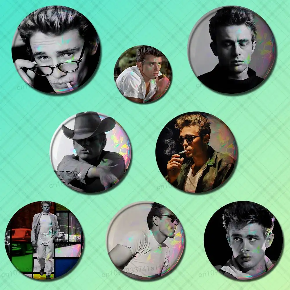 

Actor J-James D-Dean Handsome Badges 25mm 32mm 44mm 58mm 75mm Round Cosplay Pin Bag Decor Fans Collect Friends Gifts Souvenir