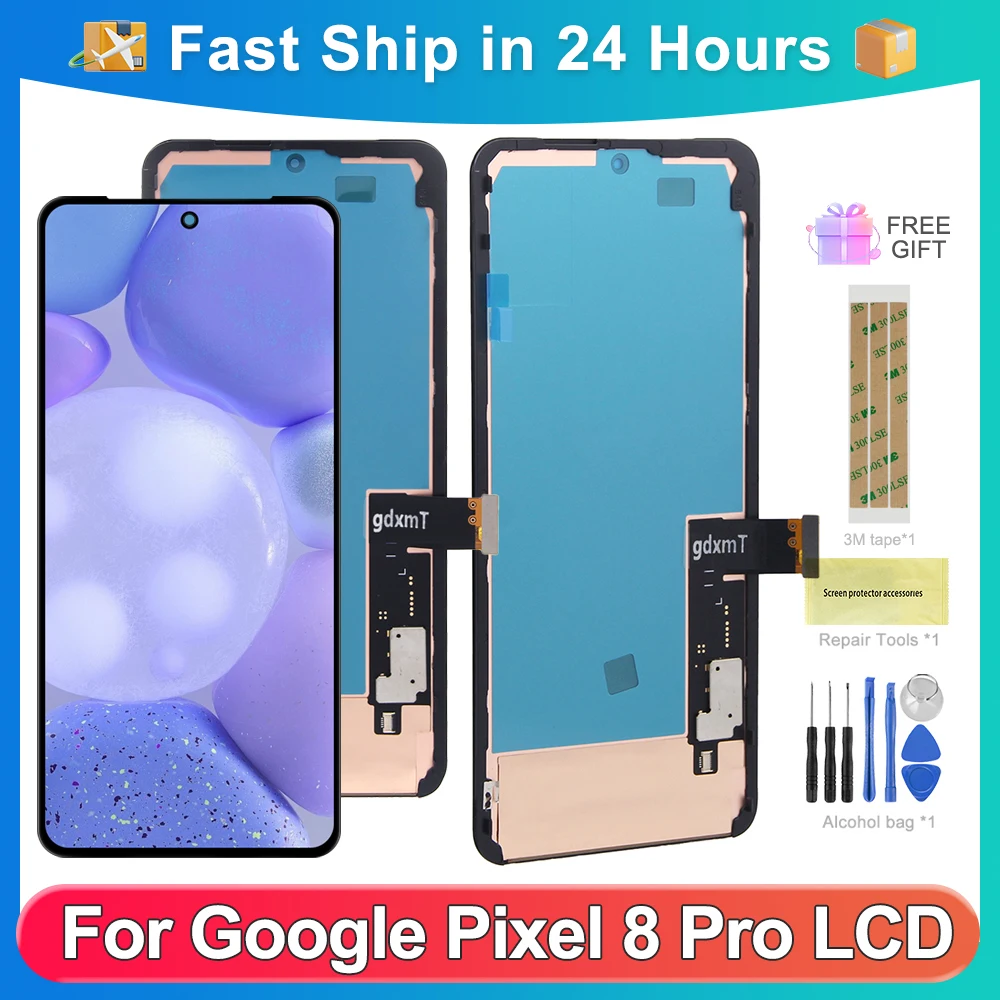 

For Google Pixel 8 Pro For AMOLED Google Pixel 8 Pro 6.7''GC3VE G1MNW LCD Display Touch Screen Digitizer Assembly Replacement