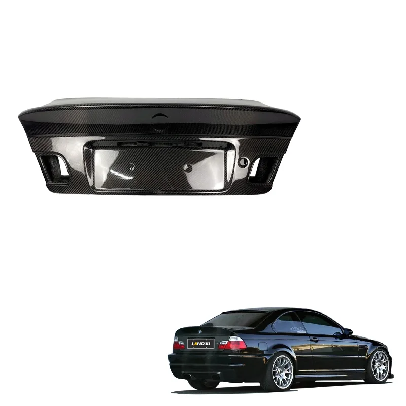 

Langyu Auto Modification Parts Trunk Lid Carbon Fiber CSL Style Trunk Lids Boot Cover for BMW 3 Series E46 4 Door Trunk Cover