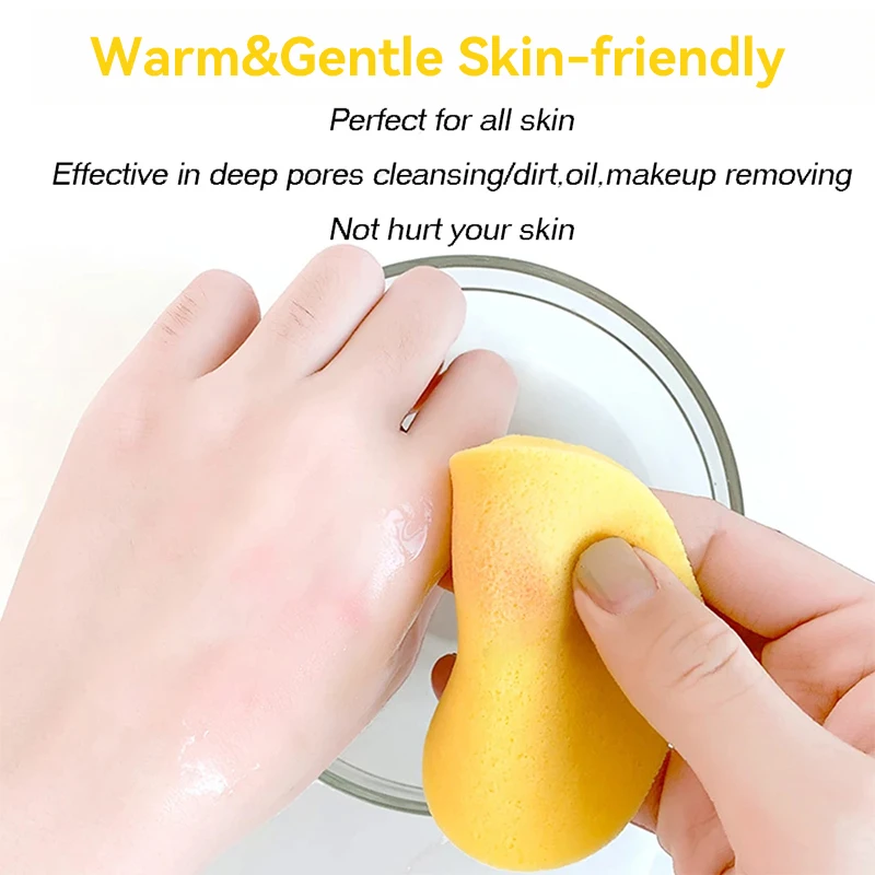 Compressed Round Facial Cleansing Sponges Cleaning Brushes Cleanse Tools Makeup Remover Wipes Finger Wholesale Free Shipping