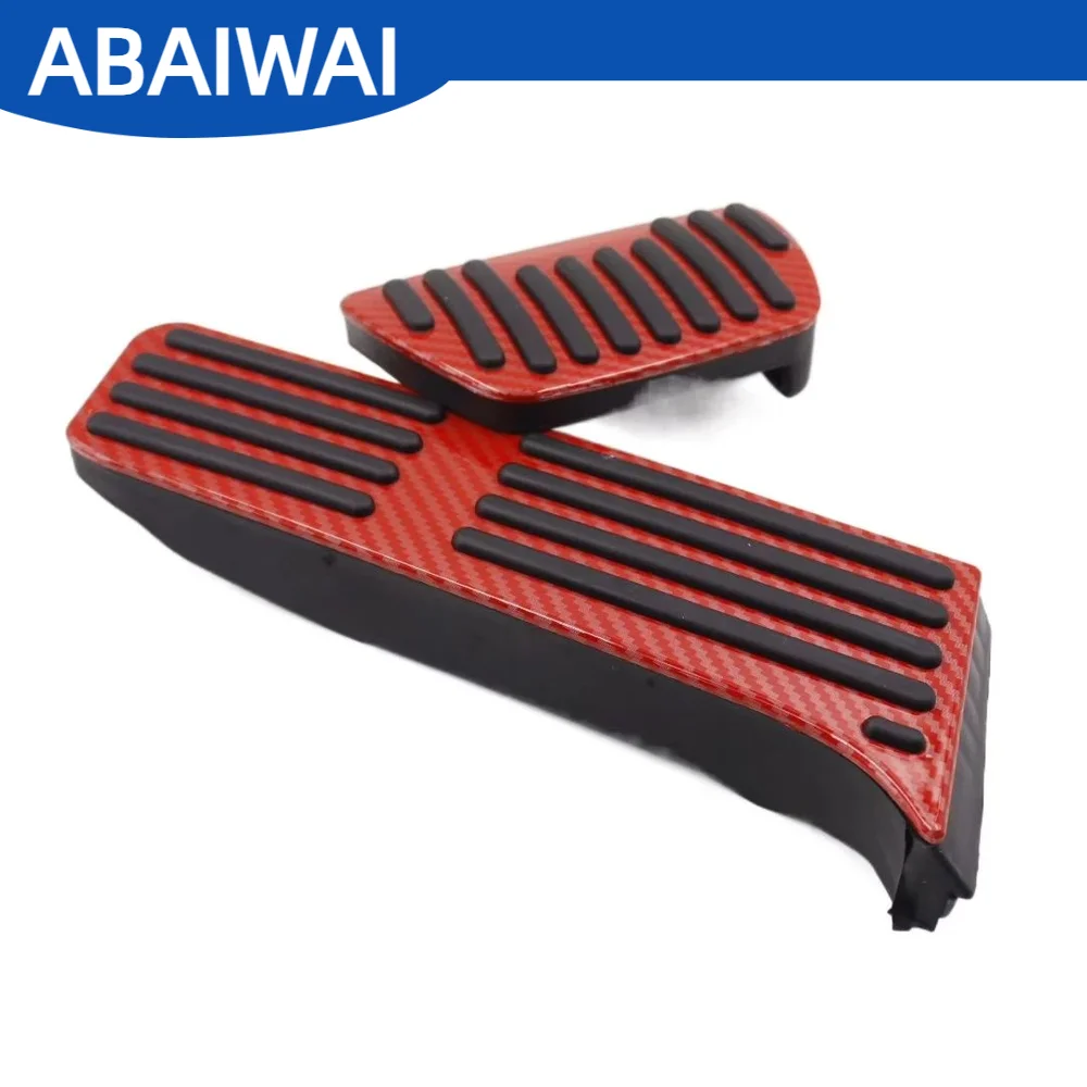 ABAIWAI Car Pedals For Toyota Camry Avalon 2018-2021 Highlander 2022 2023 Carbon Fiber Rubber Brake Accelerator Gas Pad Auto Par