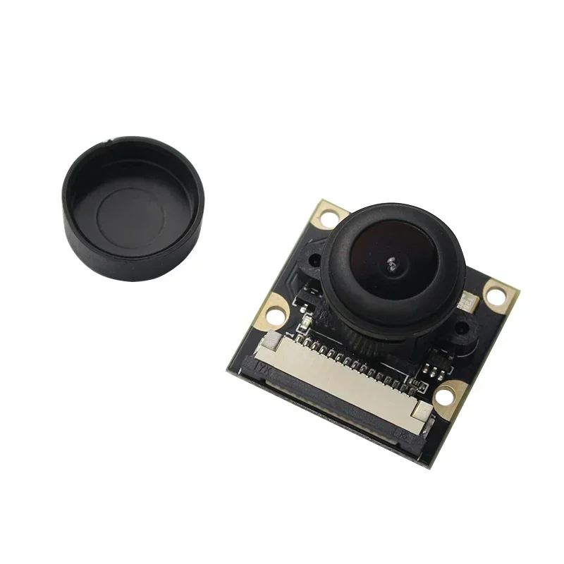 Raspberry Pi 222 Degree Fish Eye Camera Module Focal Adjustable Lens OV5647 Wide Angle Camera for Raspberry Pi 4 Model B 3B  3B