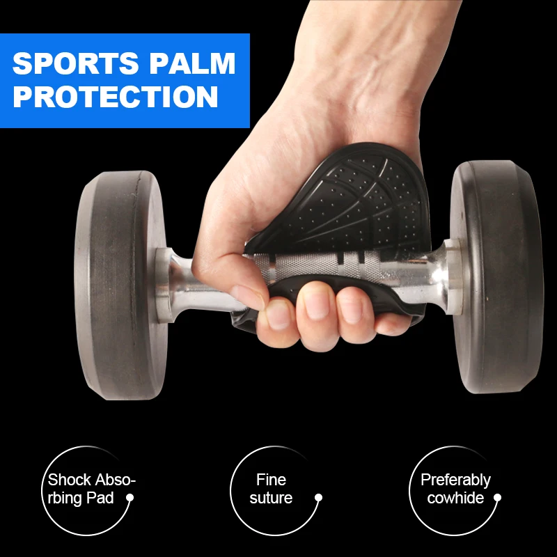 Fitness Non-Slip Rubber Weightlifting Gloves Bench Press Gloves Pull Up Gym Palm Protection Dumbbell Kettlebell Grip