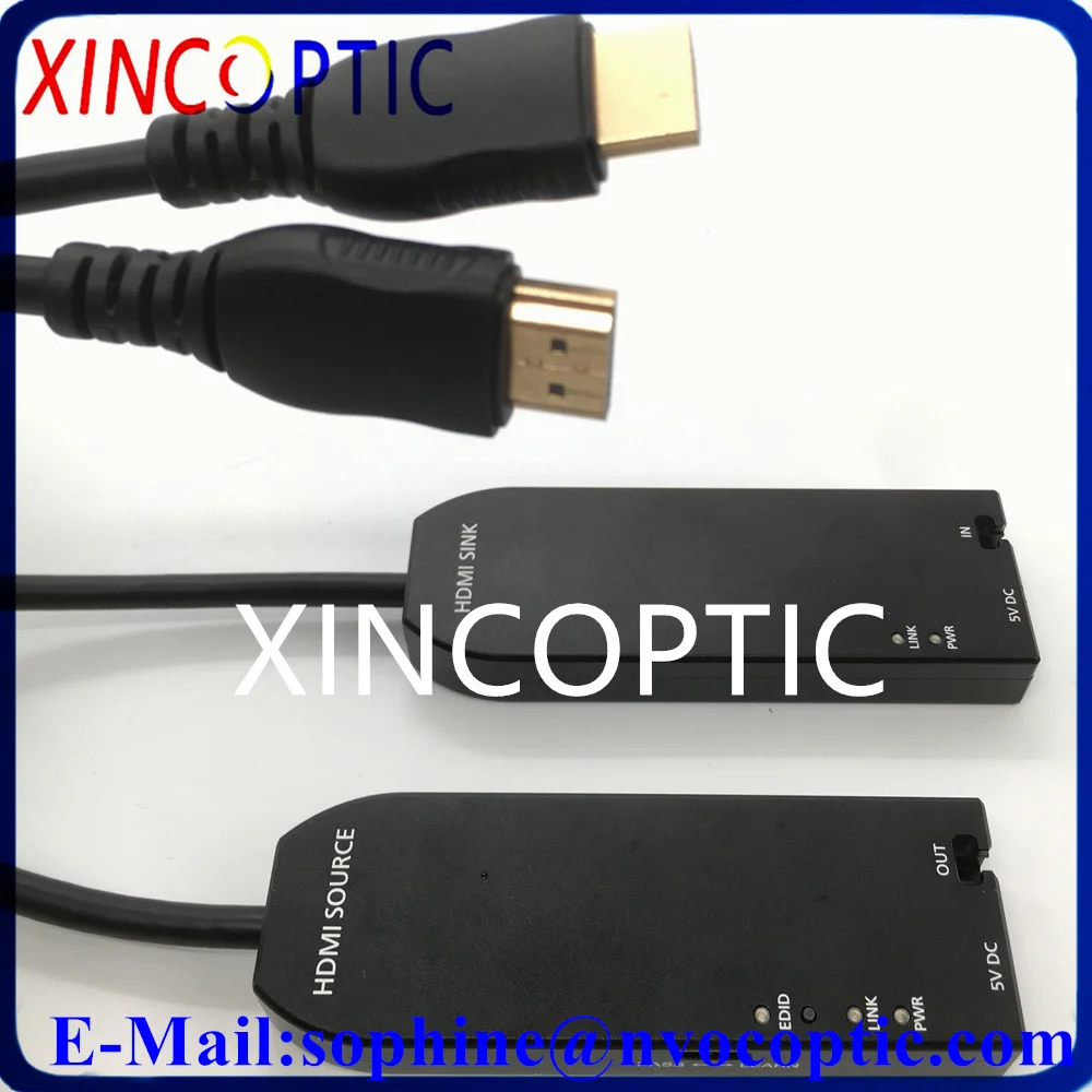 

4Kx2K 3840*2160@60Hz(4:4:4) 1xLC HDMI Source-HDMI Sink Optic Fiber Extender Over OM3 LC Plug-In Fiber For Splicing Wall Display