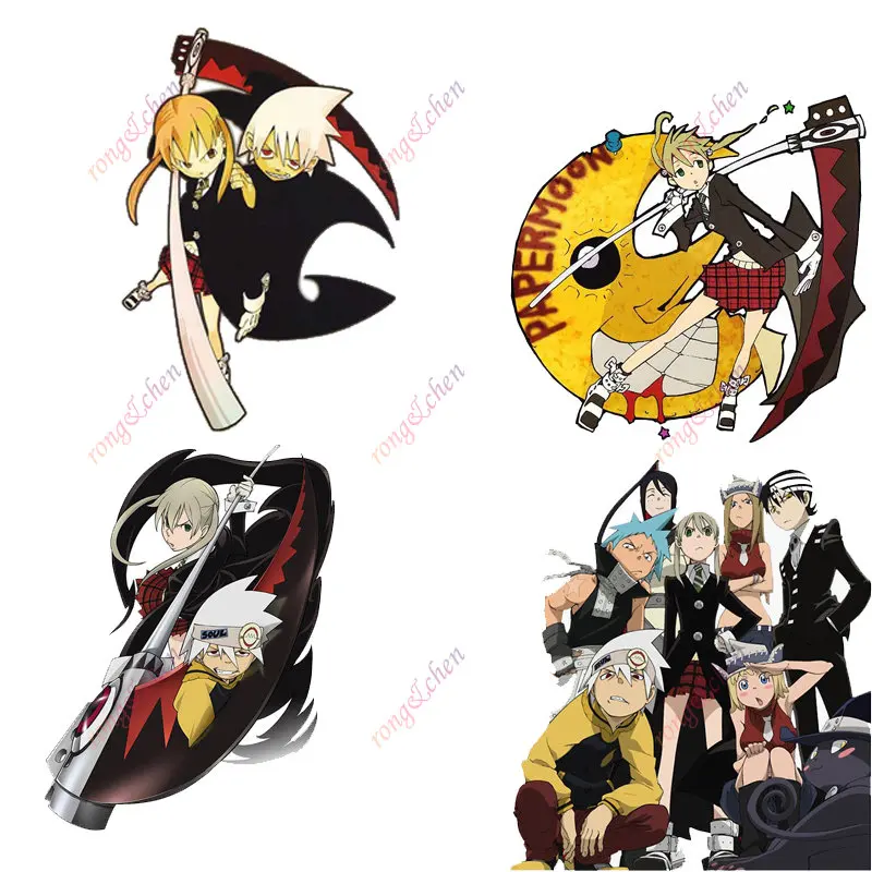 Pegatina de dibujos animados de Anime para coche, calcomanías de PVC de Soul Eater, MAKA ALBARN para motocicletas, casco de carreras, portátiles, ventanas de maletero, tabla de surf