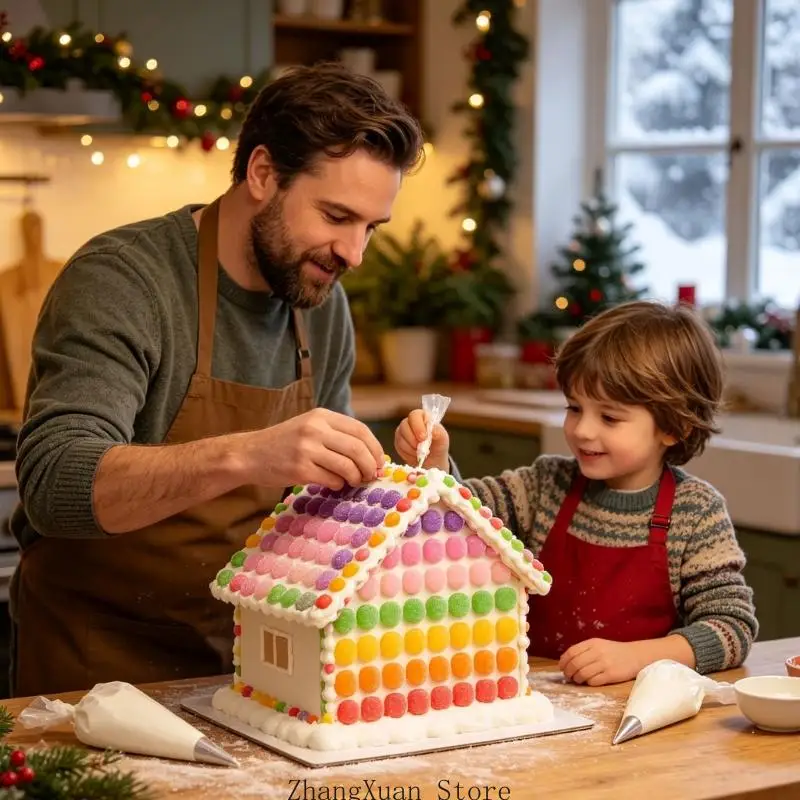 Dekorationen Süßigkeiten-Stil aus Harz für Weihnachten, DIY-Feiertagsdekorationen, 3 x – Detail 3