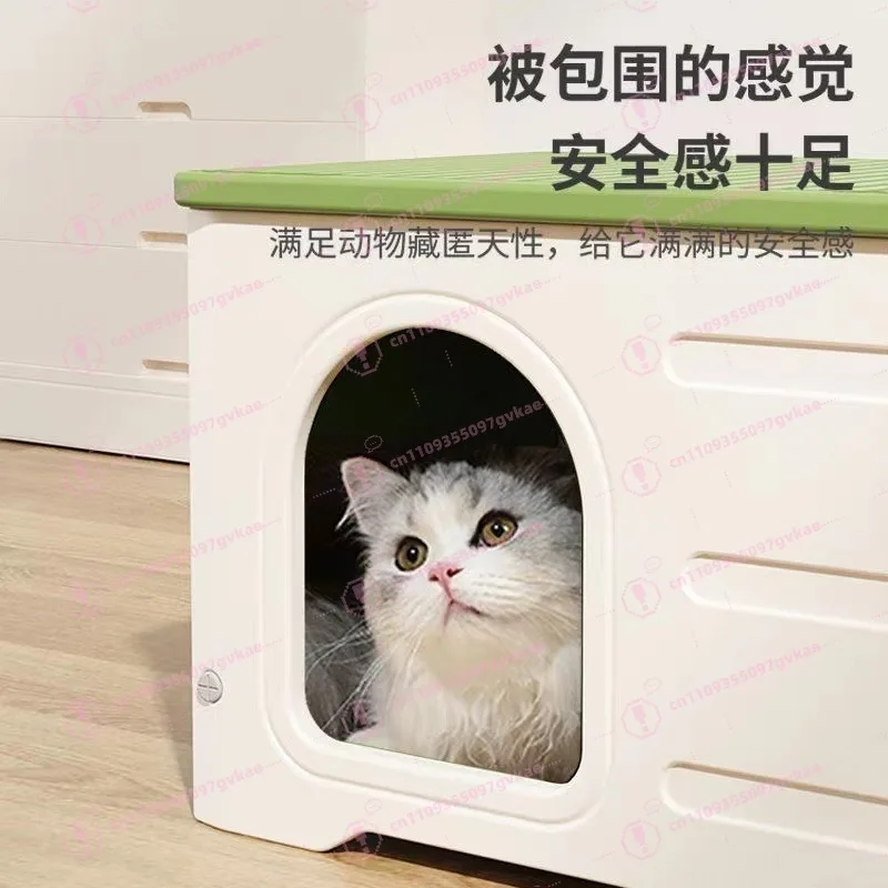 Claw Villa Cat Nest Four Seasons Small Dog Dog House Dog Nest Outdoor Enclosed Cat House Rainproof Stray
