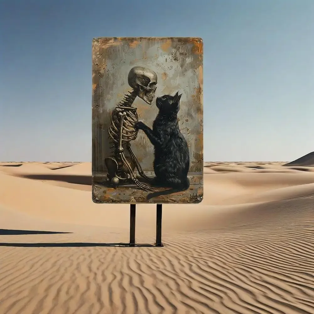 

Easy-to-Install & Reusable Decor for Home, Office & Witchy Spaces | Unique Gift for Feline & Gothic Lovers