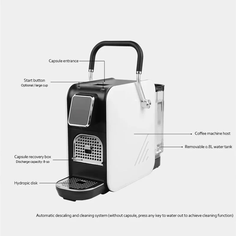 Концентрированная автоматическая кофемашина для офиса, маленькая кофемашина для эспрессо, домашняя специальная кофемашина в капсулах, портативная