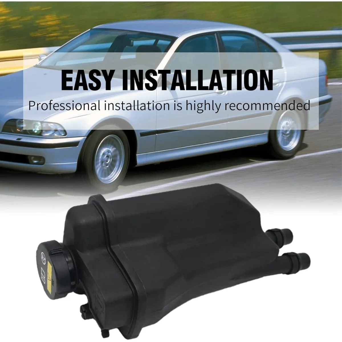 Engine Coolant Recovery Tank w/Cap for BMW 525i 528i 530i E39 728i E38 OEM number:1711 1436 381/1711 1742 231