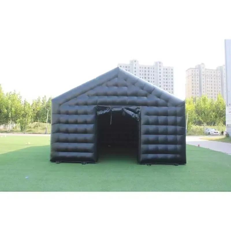 Large Party PVC Oxford Fabric Inflatable Double-Layer Windproof Disco Nightclub One Bedroom Cube Tent Waterproof