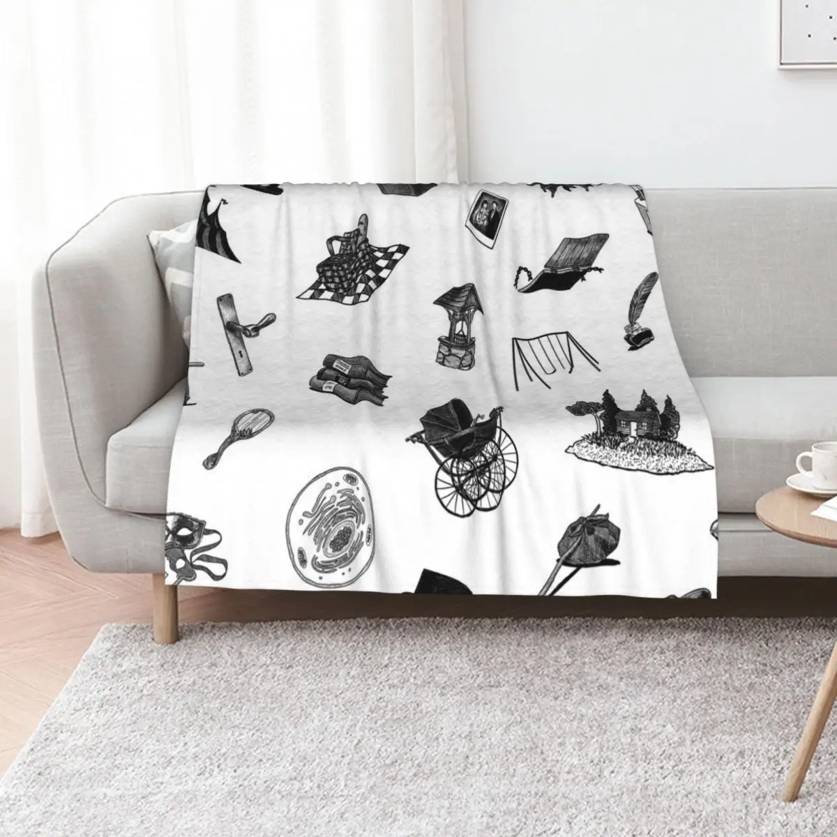 A Series of Small Heartbreaks Throw Blanket Soft Beds Soft Blankets For Sofas Cute funny gift wednesday Blankets
