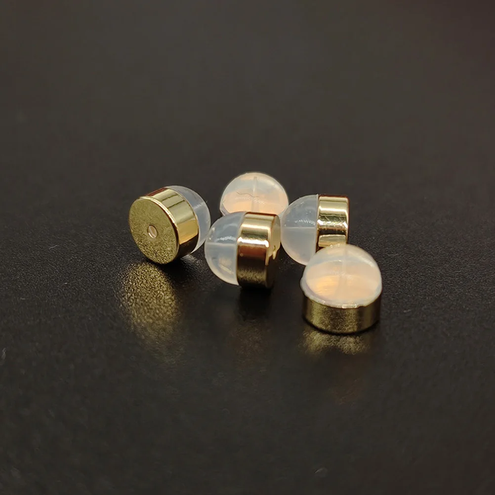 

Earring Backs Safety Replacements Secure Studs Silicone Metal High Strength Durable Elegant Jewelry Making Repair Comfortable