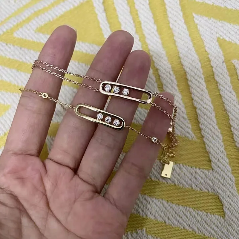 Fashionable, Elegant, Luxury, and Movable Diamond Women's Bracelet Birthday Gift