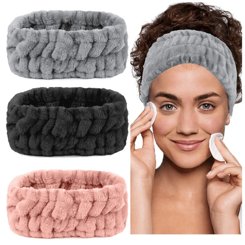 

Women Ladies Elastic Non-Slip Headscarf, Makeup Headwear, for Washing Face, Bathing, Yoga, Sports and Running