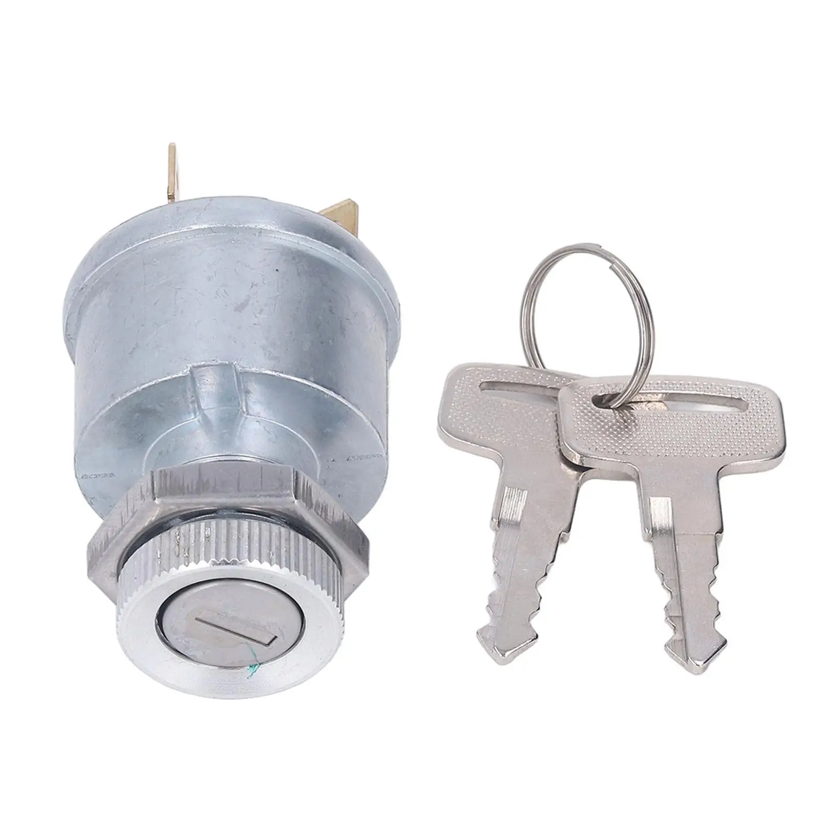 Ignition Switch with Key Metal Anti Deformation Excellent Mechanical Stability Cart Ignition Switch for gas or Electric Carts