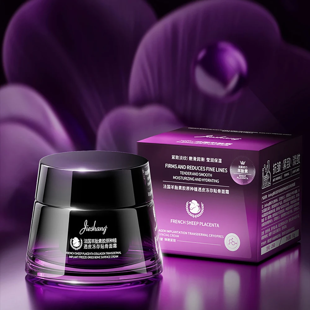 Sheep Placenta Collagen Implanted Skin Permeating Freezing Bone Stick Face Cream Moisturizing Improve Dry Beauty Cream Skincare