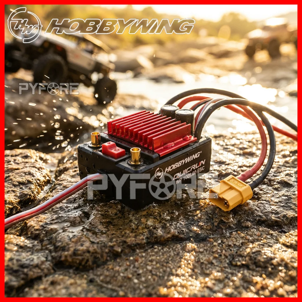 

HOBBYWING QuicRun 10BL80 80A WP ESC Sensorless Brushless & Brushed Speed Controller for 1/10 Scale RC Car Crawler